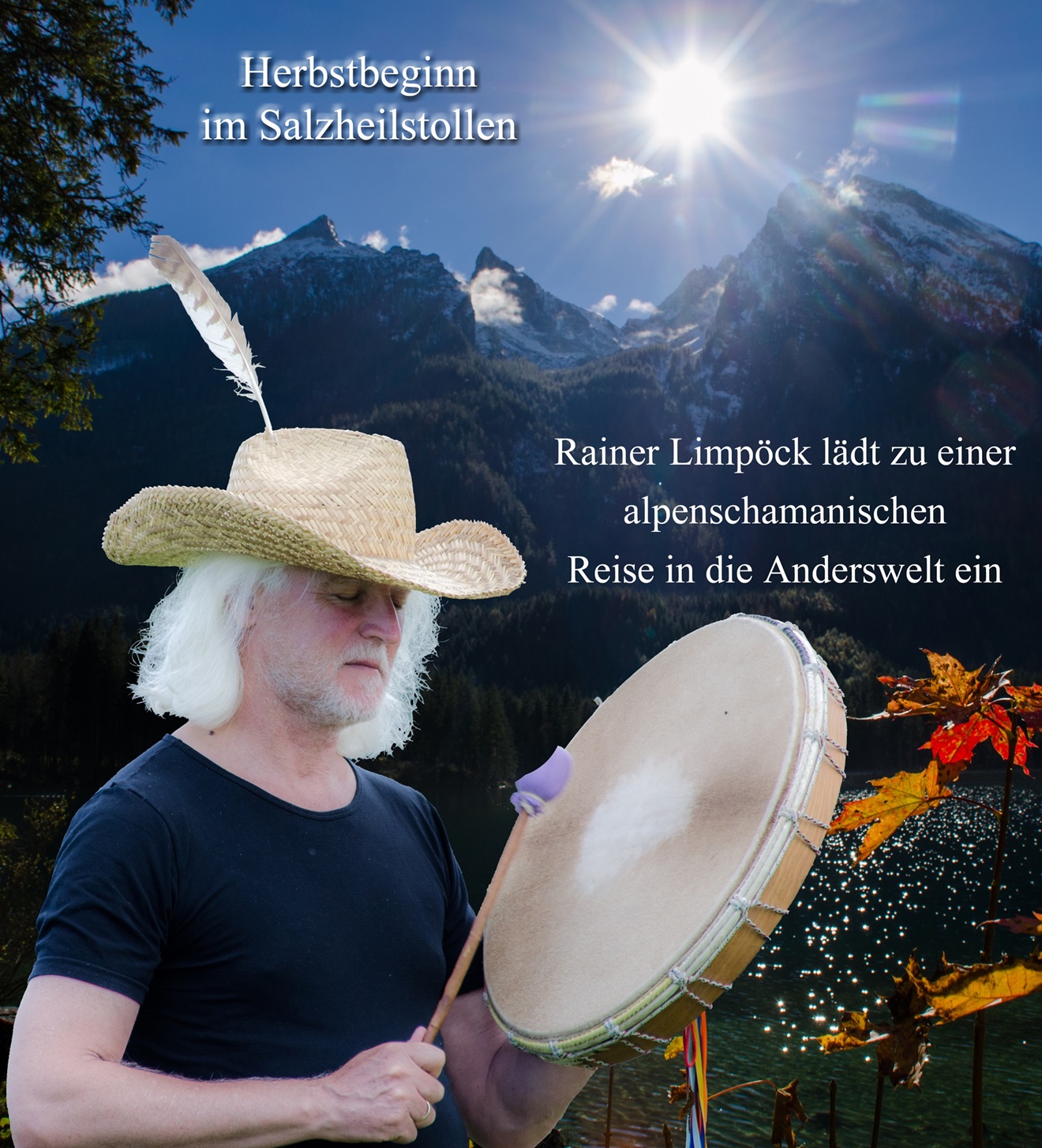 Plakat Herbstbeginn im Salzheilstollen Berchtesgaden